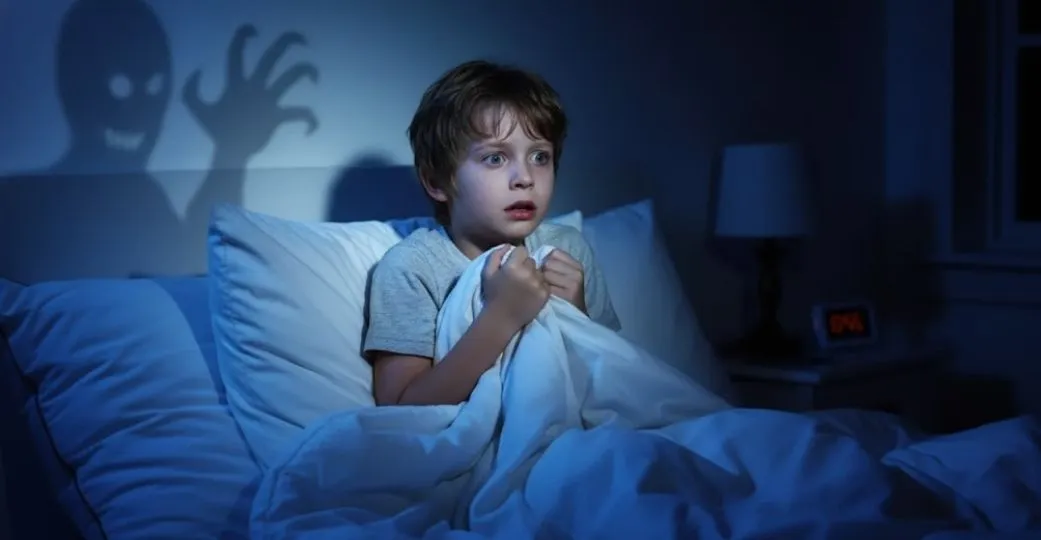 Gece korkusu yaşayan erkek çocuğu