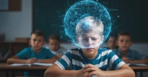 Kekemelikle baş eden erkek çocuğu