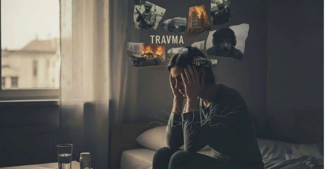 Travma sonrası stres yaşayan genç kız